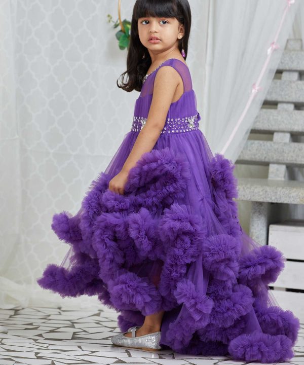 Sweetheart Long Ball Gown Purple Tulle Prom Dresses, Lovely Prom Dress –  ClaireBridal